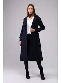 Navy Blue - Trench Coat