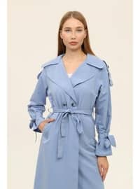 Icy Blue - Trench Coat