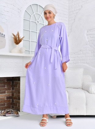 Lilac - Modest Dress - Tuncay