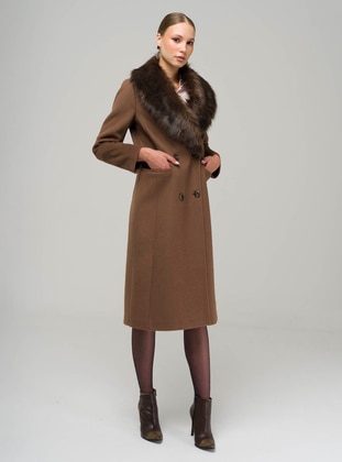 Light Coffe Brown - Coat - Olcay
