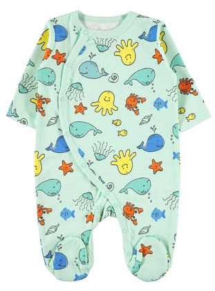 Mint Green - Baby Sleepsuits - Civil Baby
