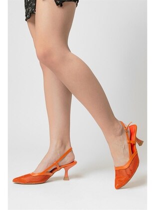 High Heel - Orange - Heels - Ayakkabı Fuarı