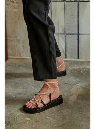 Black - Heeled Sandals - 50ml - Sandal - Art Shoes