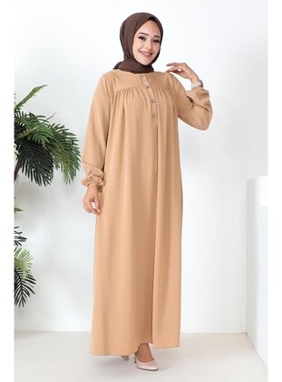 Camel - Modest Dress - Modapinhan