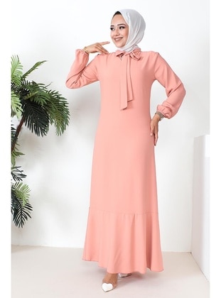 Powder Pink - Modest Dress - Modapinhan