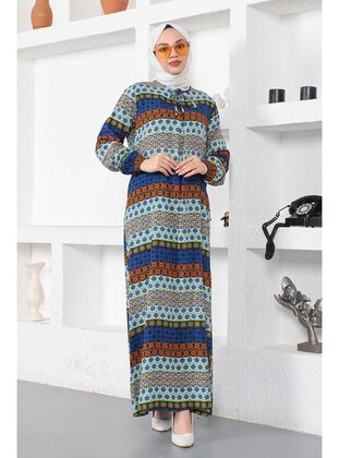 Saxe Blue - Modest Dress  - Modapinhan