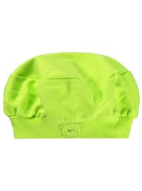أخضر - قبعات وقبعات صوف أطفال