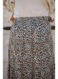Leopard Print - Fully Lined - Skirt