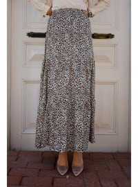 Leopard Print - Fully Lined - Skirt