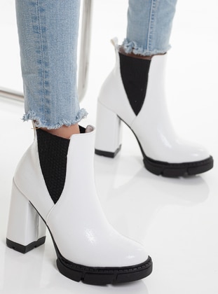 White - Boots - Shoescloud