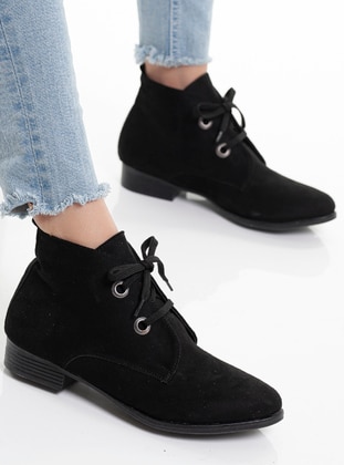 Black Glitter - Boots - Shoescloud