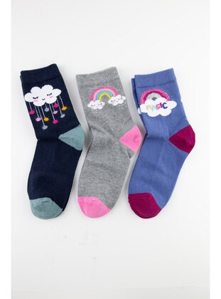 Grey - Girls` Socks - Bross