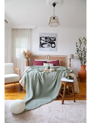 1000gr - Green - Bed Spread - Viva Maison