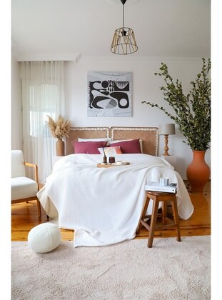 1000gr - White - Bed Spread - Viva Maison