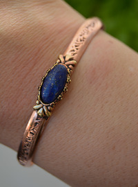 Lapis Lazuli Kupfer Armband Kupfer