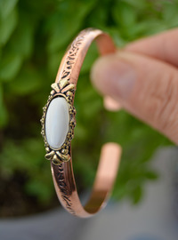 Perlmutt Kupfer Armband Kupfer