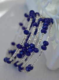 Bracelet Enroulé Multicolore Bleu