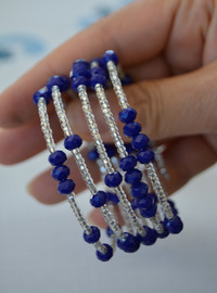 Bracelet Enroulé Multicolore Bleu