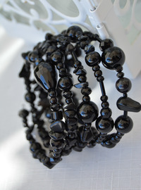 Bracelet Multicolore Perles Noir