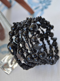 Bracelet Multicolore Perles Noir