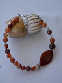 Stone Bead Bracelet Multi Color