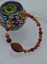Stone Bead Bracelet Multi Color