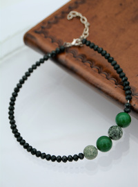 Collier Pierres Naturelles Vert