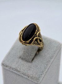 Onyx Stein Ring Schwarz
