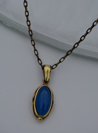 Ensemble d'accessoires en quartz bleu Bleu