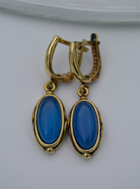 Ensemble d'accessoires en quartz bleu Bleu