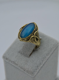 Ensemble d'accessoires en quartz bleu Bleu