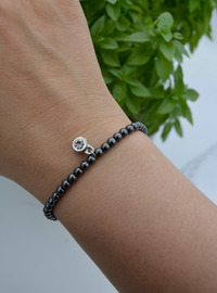 Bracelet en Hématite Gris