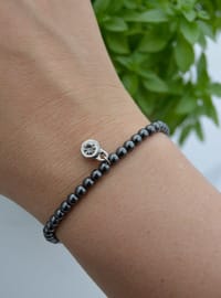 Bracelet en Hématite Gris
