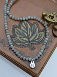 Collier Pierre de Jade Gris
