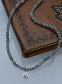 Collier Pierre de Jade Gris