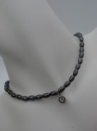 Collier Coupe Ovale Gris