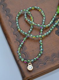 Crystal Quartz Necklace Multi Color
