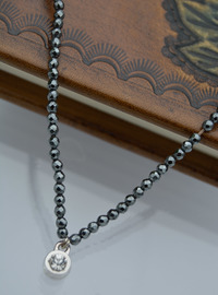 Hematite Stone Necklace Grey