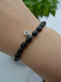 Bracelet Élégant en Onyx Noir