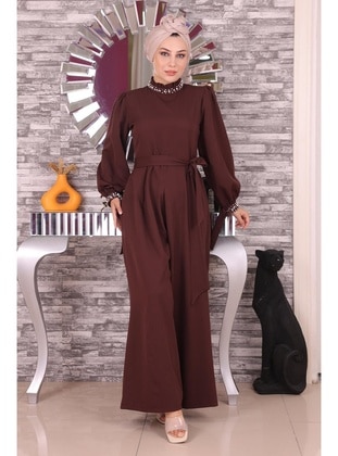 Brown - Evening Jumpsuits - MISSVALLE