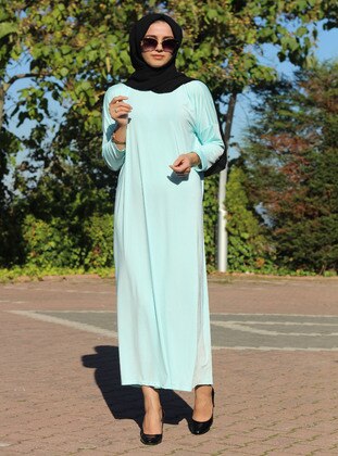 Sea Green - Modest Dress - Uruba Giyim