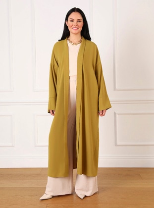 Olive Green - Plus Size Kimono - Alia