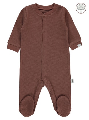 Brown - Baby Sleepsuits - Civil Baby