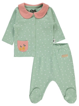 Olive Green - Baby Pyjamas - Civil Baby