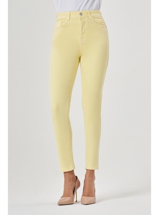 Yellow - Pants - MIZALLE