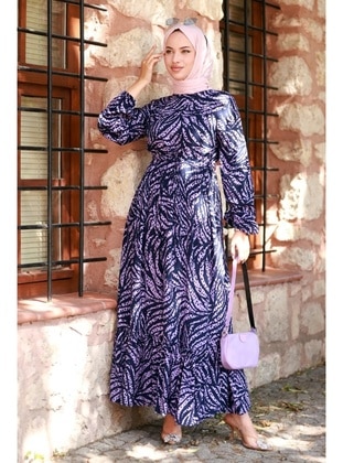 Purple - Modest Dress - Bestenur