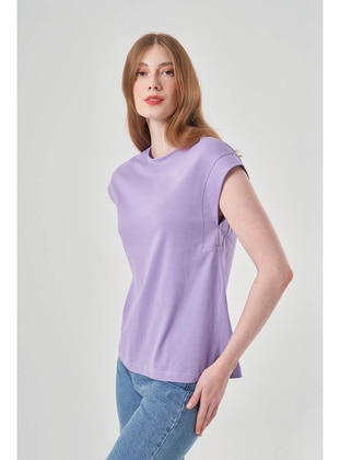 Purple - T-Shirt - MIZALLE