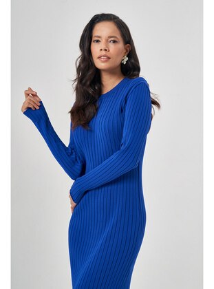 Saxe Blue - Modest Dress - MIZALLE