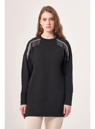 Black - Sweat-shirt - MIZALLE