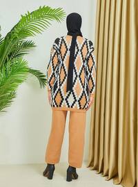 Beige - Unlined - Zero collar - Knit Suits